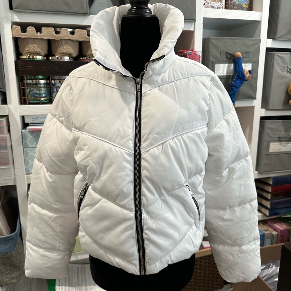 White Kids Puffer Jacket